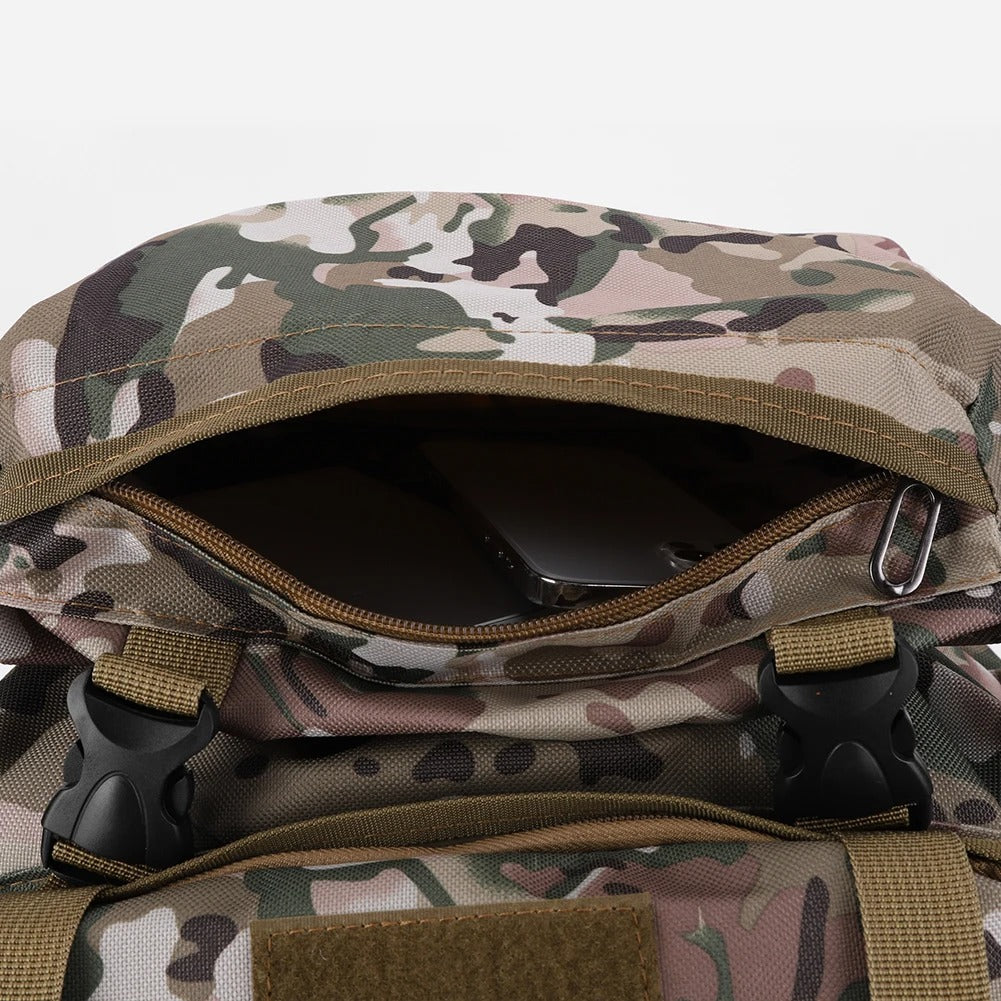 Mochila Tática 80L Alpha Gear® – Impermeável, Camuflada e Ultra Resistente 600D