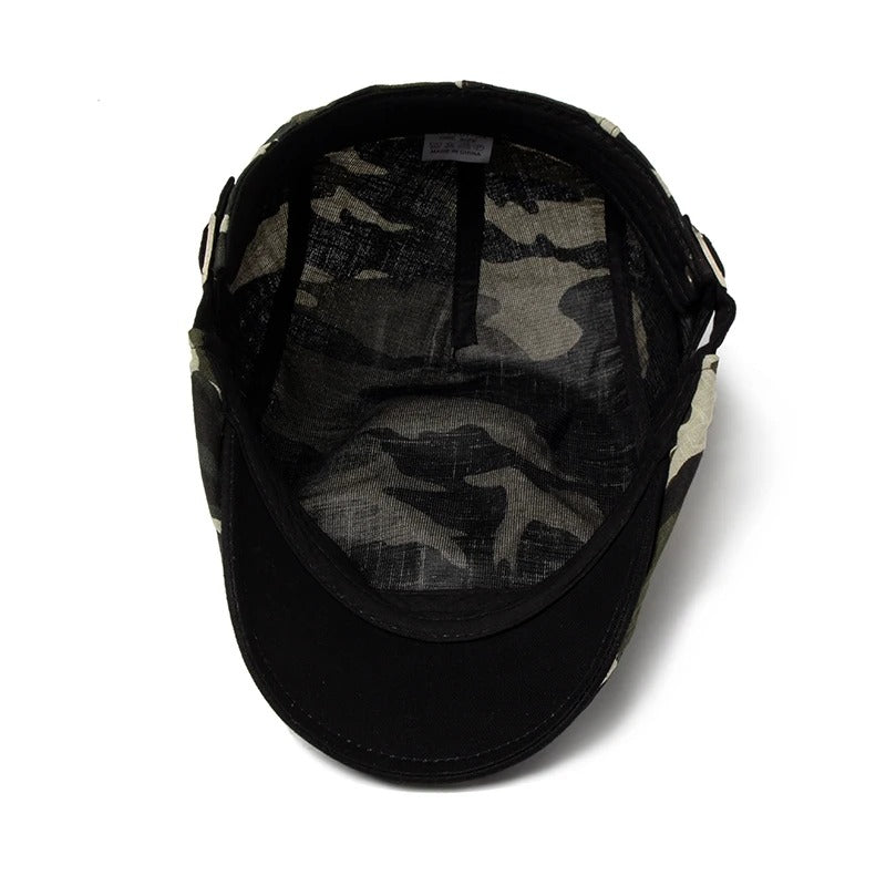 Boina Camuflada Alpha Gear® – Algodão e Linho Leve, Respirável e Ajustável