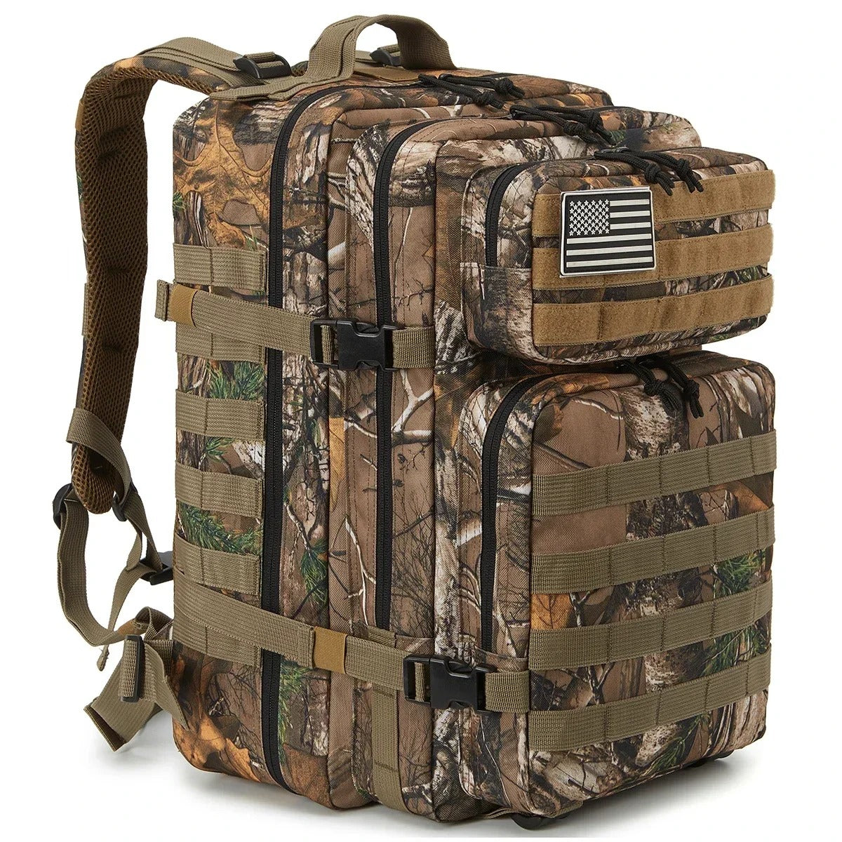 Mochila Tática 45L Alpha Gear® – Molle Militar, Alta Capacidade para 3 Dias