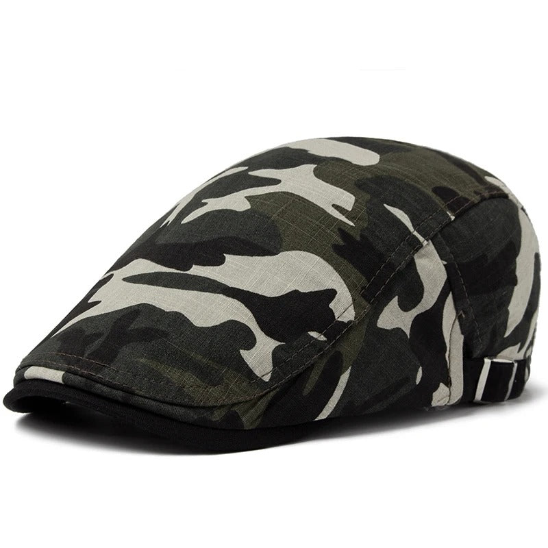 Boina Camuflada Alpha Gear® – Algodão e Linho Leve, Respirável e Ajustável