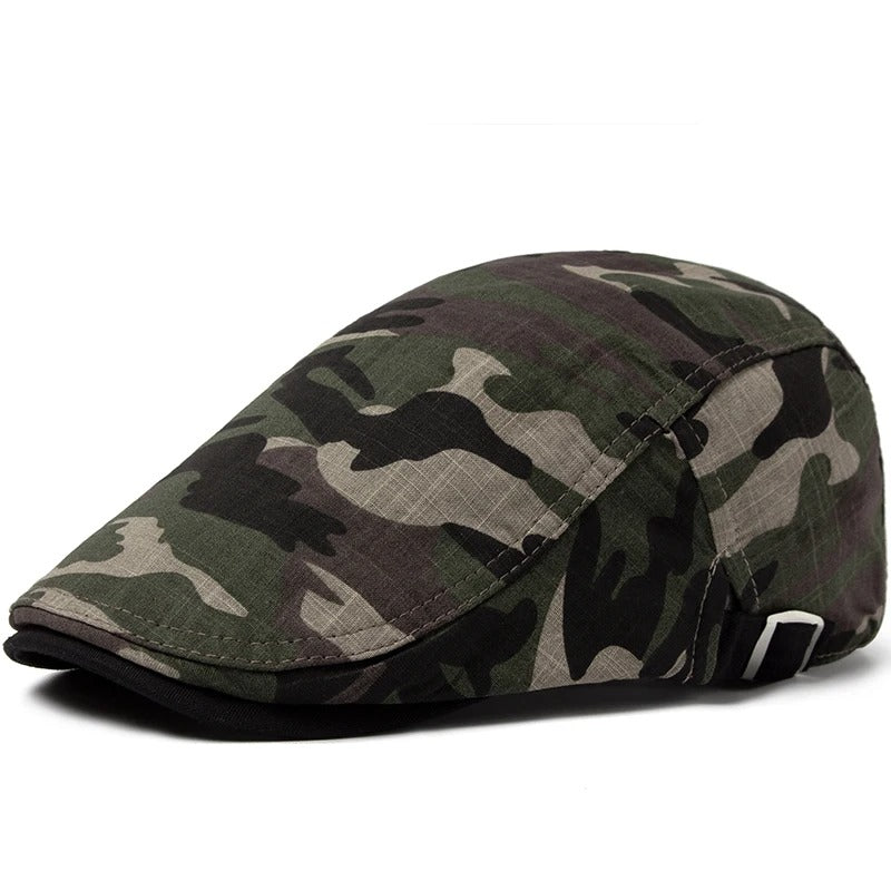 Boina Camuflada Alpha Gear® – Algodão e Linho Leve, Respirável e Ajustável