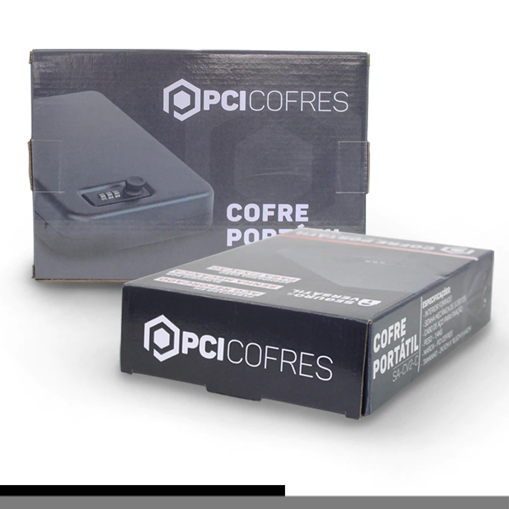 Cofre Portátil Alpha Gear® – Segredo Manual e Cabo de Aço