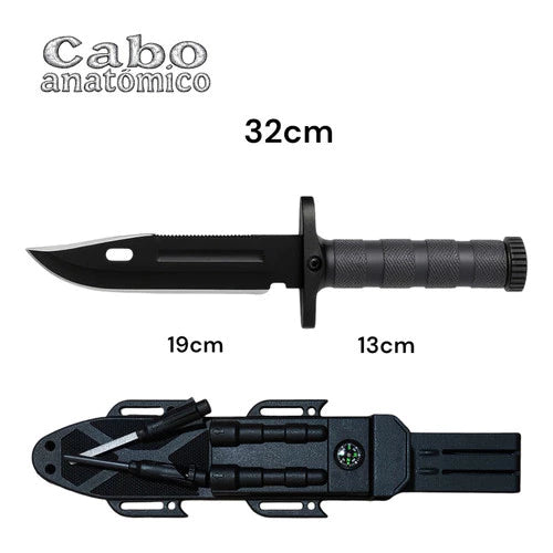 Faca Outdoor Alpha Gear® – Camping Seguro e Uso Resistente